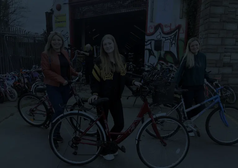 Ukrainian Family Collecting Bikes