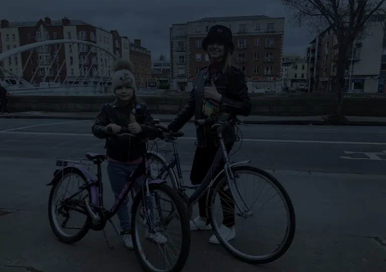 Ukrainian Family Collecting Bikes