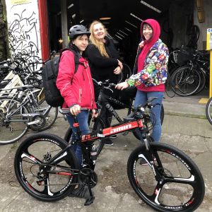 Receiving a Bike from The Good Bike Project